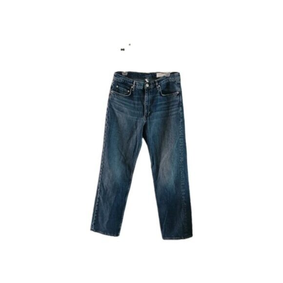 Rag & Bone Harlow Mid Rise Straight Leg Jeans Dark Wash Denim Size 32 Streetwear - Picture 1 of 7